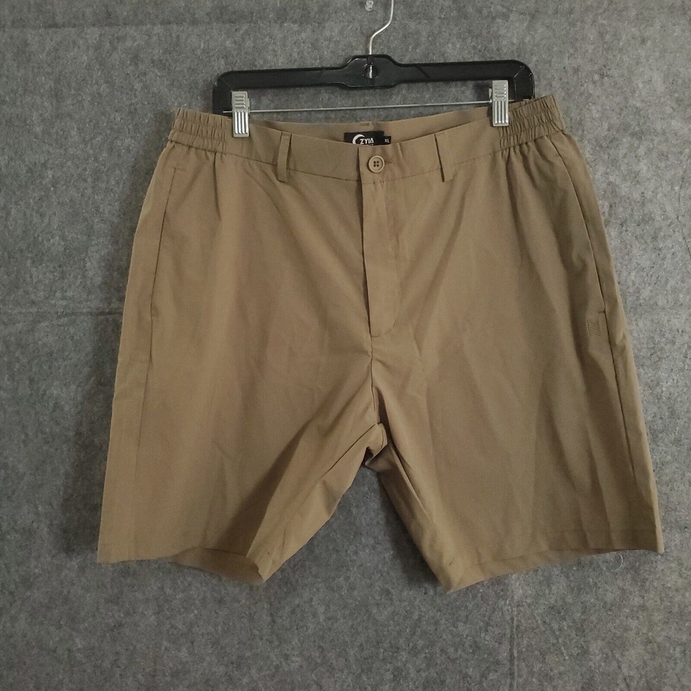 Zyia Active Women's Shorts Size XL Brown Athletic Hiking Solid Pockets Sports